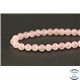 Perles semi précieuses en quartz rose de Madagascar - Ronde/6 mm - Grade AA