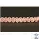 Perles semi précieuses en quartz rose de Madagascar - Ronde/6 mm - Grade AA