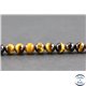 Perles en oeil de tigre - Rondes/6 mm - Grade AA