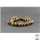 Perles en oeil de tigre - Rondes/8 mm - Grade AA