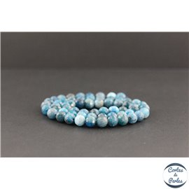 Perles facettées en apatite de Madagascar - Rondes/6mm - Grade AB+