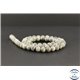 Perles en serpentine peace de Birmanie - Rondes/6.5mm