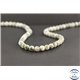 Perles en serpentine peace de Birmanie - Rondes/6.5mm