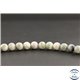 Perles en serpentine peace de Birmanie - Rondes/6.5mm