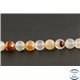 Perles en agate dendritique du Brésil - Rondes/8mm - Grade A