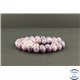 Perles en lépidolite violette de Madagascar - Rondes/8.5mm - Grade A