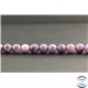 Perles en lépidolite violette de Madagascar - Rondes/8.5mm - Grade A