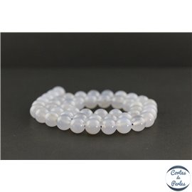 Perles en calcédoine de Turquie - Rondes/8mm - Grade A