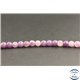 Perles en lépidolite violette de Madagascar - Rondes/4mm - Grade A