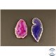 Pendentifs en Agate - Chips/50 mm - Multicolore