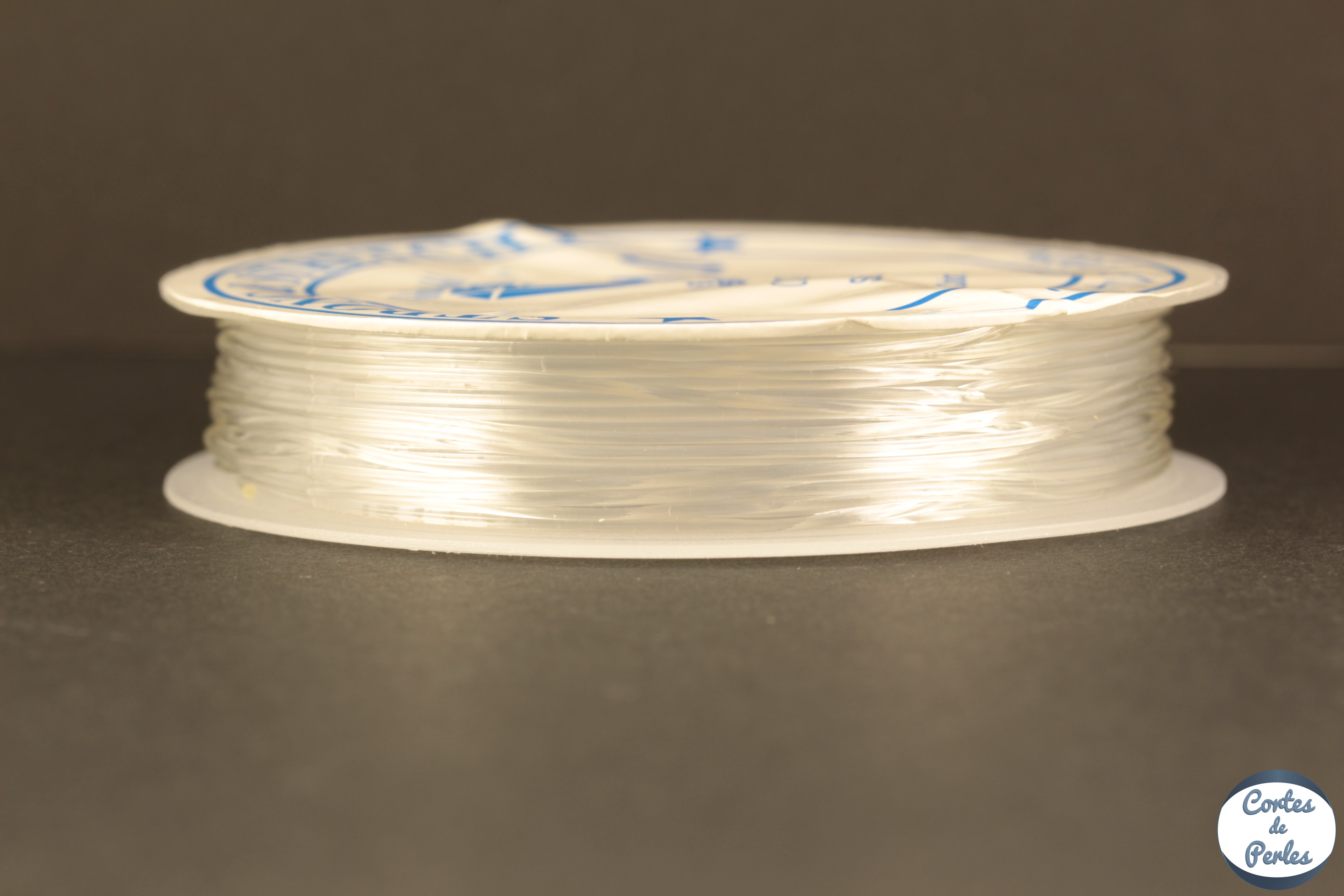 Rouleau bobine de 5 m de fil de pêche rigide en nylon cristal transparent  1mm